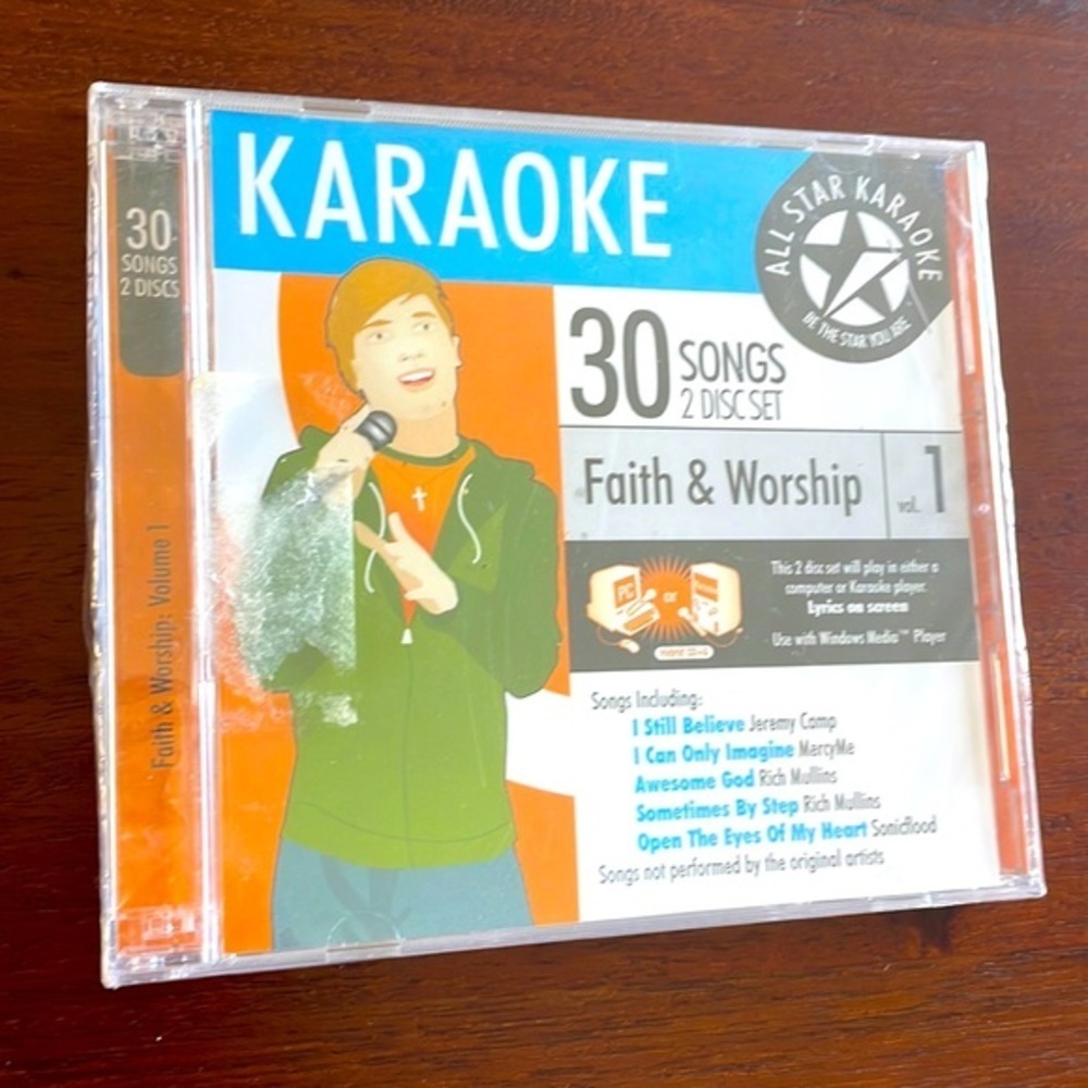 All Star Karaoke Faith and Worship Volume 1 30 songs 2disc set New